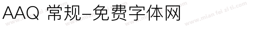 AAQ 常规字体转换